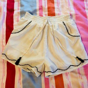 Girl’s Size 10 White and Black Shorts
